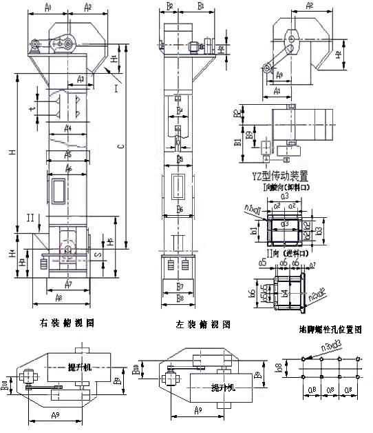 環(huán)鏈斗式提升機(jī)